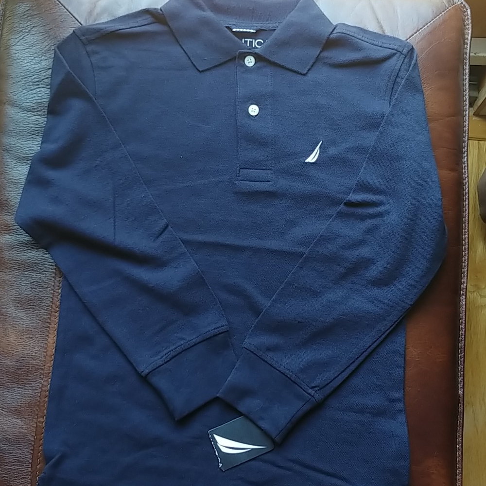 Boys Nautica Button Down Polo
